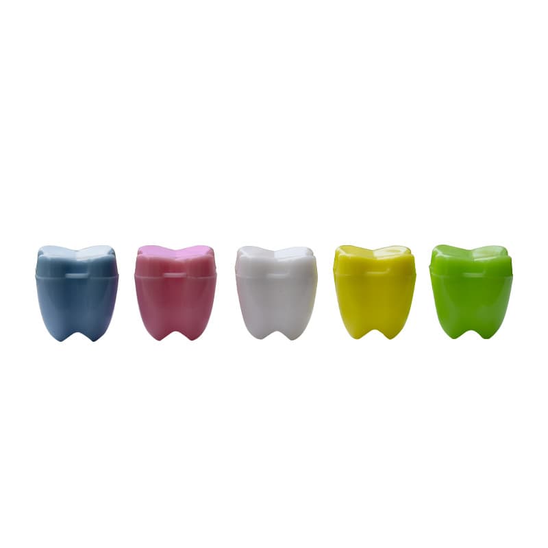 Tooth-shaped jewelry storage box/collection box; small dental gift; small baby tooth box/teeth case.