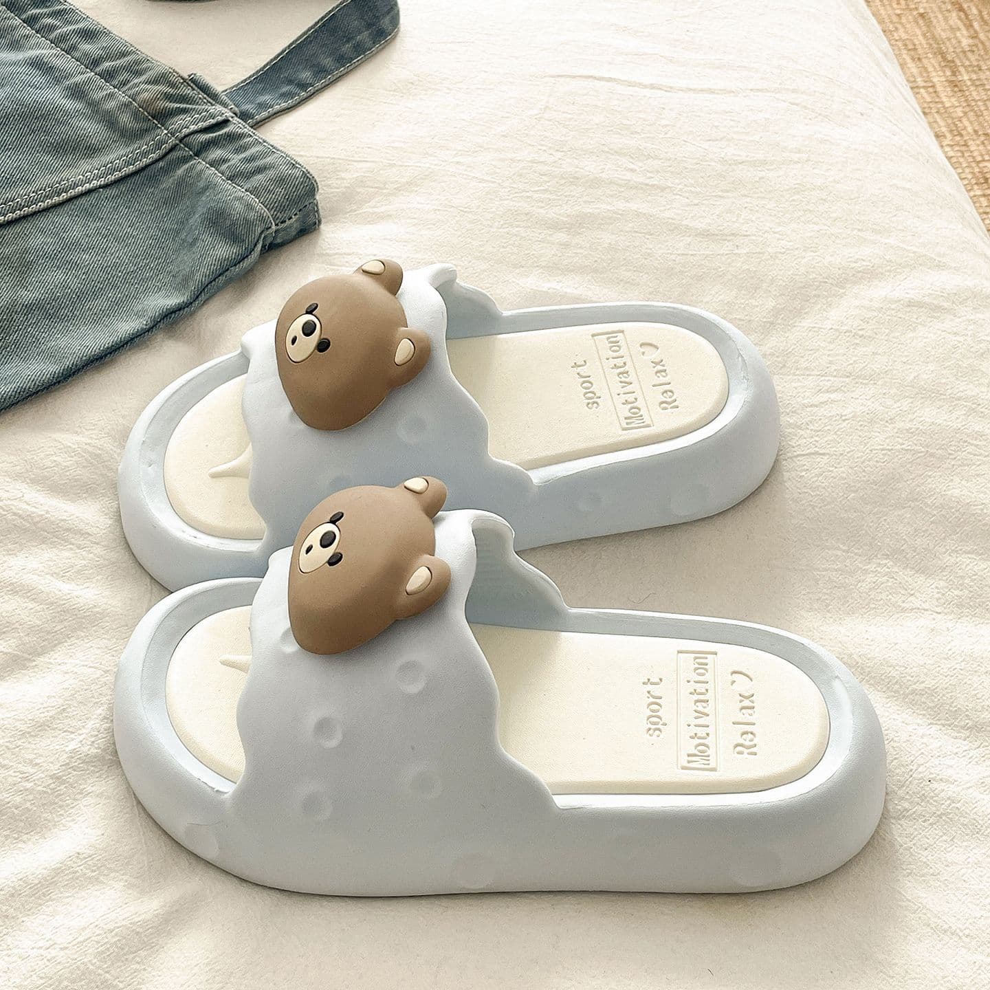 2026 New Slippers for Women Removable Washable EVA Lightweight Thick Sole Cloud-Like Bouncy Home Indoor Sandals Dormitory