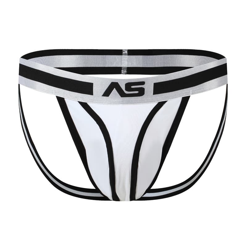 New Pass-On Men's Underwear, Ice Porcelain Cotton, Low-Waist, Hollow Back, Butt Lift, Elastic Double Thong Pants, Fixed Price Wholesale