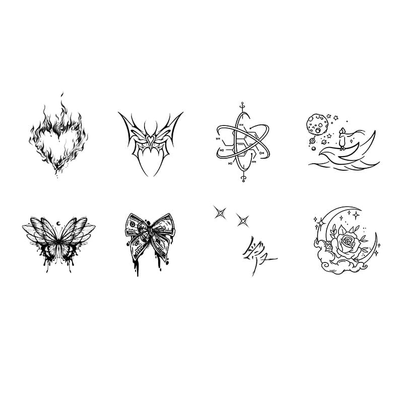Herbal Juice Tattoo Sticker for Men and Women Waterproof Long-lasting Simulation Tattoo Not Reflective Semi-permanent Advanced Sense Pattern Arm