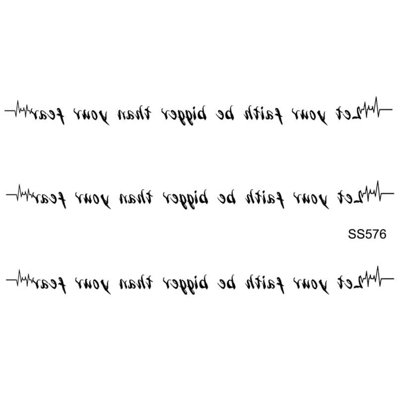 New Cross-Border Ins-Style Text Tattoo Stickers for the Back of the Hand and Fingers, Amazon Temu European and American Tattoo