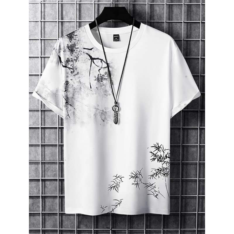 2025 Autumn New Arrival Cross-border Foreign Trade Dropshipping Tops Men's Tree Print Sleeveless T-Shirt