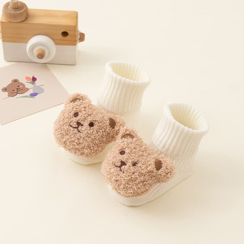 23 Newborn Baby Autumn Winter Thick Warm Anti-Slip Terry Socks Baby Cartoon Learning Walk Floor Socks Wholesale