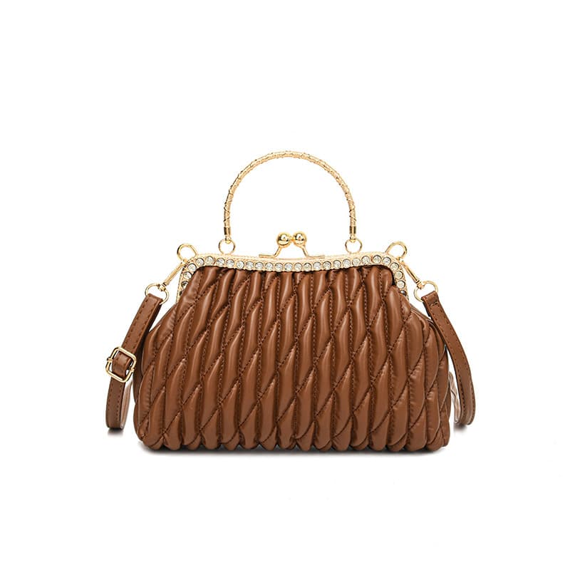 Simple Handbag 2026 New Style Clasp Crossbody Women's Korean Folded Shoulder Bag Square Bag