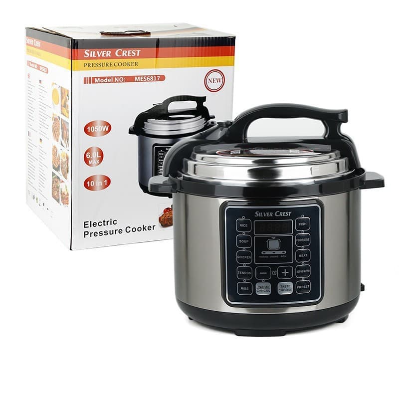 Cross-Border Electric Pressure Cooker 6L Large Capacity Rice Cooker Soup Maker Smart Preset Home Pressure Cooker
