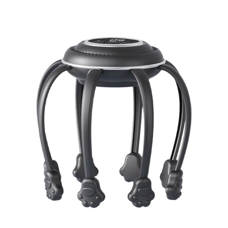 Octopus Head Massager Electric Head Massage Cat Paw Stress Relief Scalp Scratcher Meridian Unblocking Device