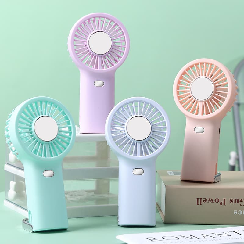 Export Summer USB Charging Foldable Mini Handheld Fan Portable Desktop Electric Fan Student Gift Wholesale