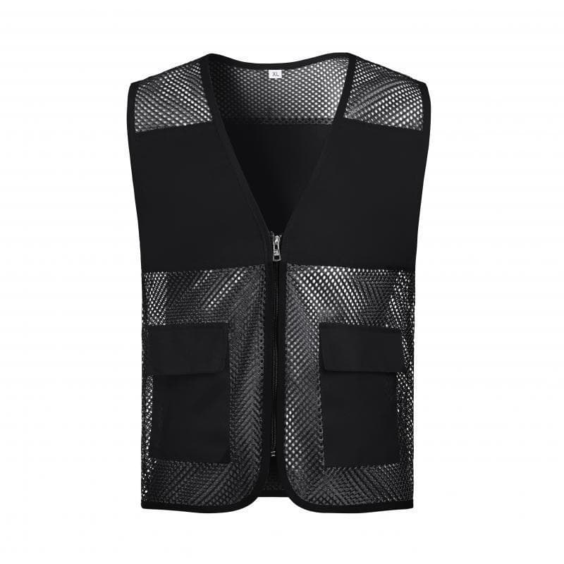 Volunteer Vest Custom with Logo, Mesh Grid Activity Advertising Breathable Summer Charity Workwear