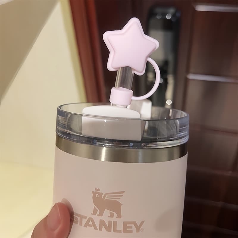 Straw Accessories Cap for Silicone Straw Dust Plug Suitable for Straw Cover Thermos Cup Stanley Heat-Resistant