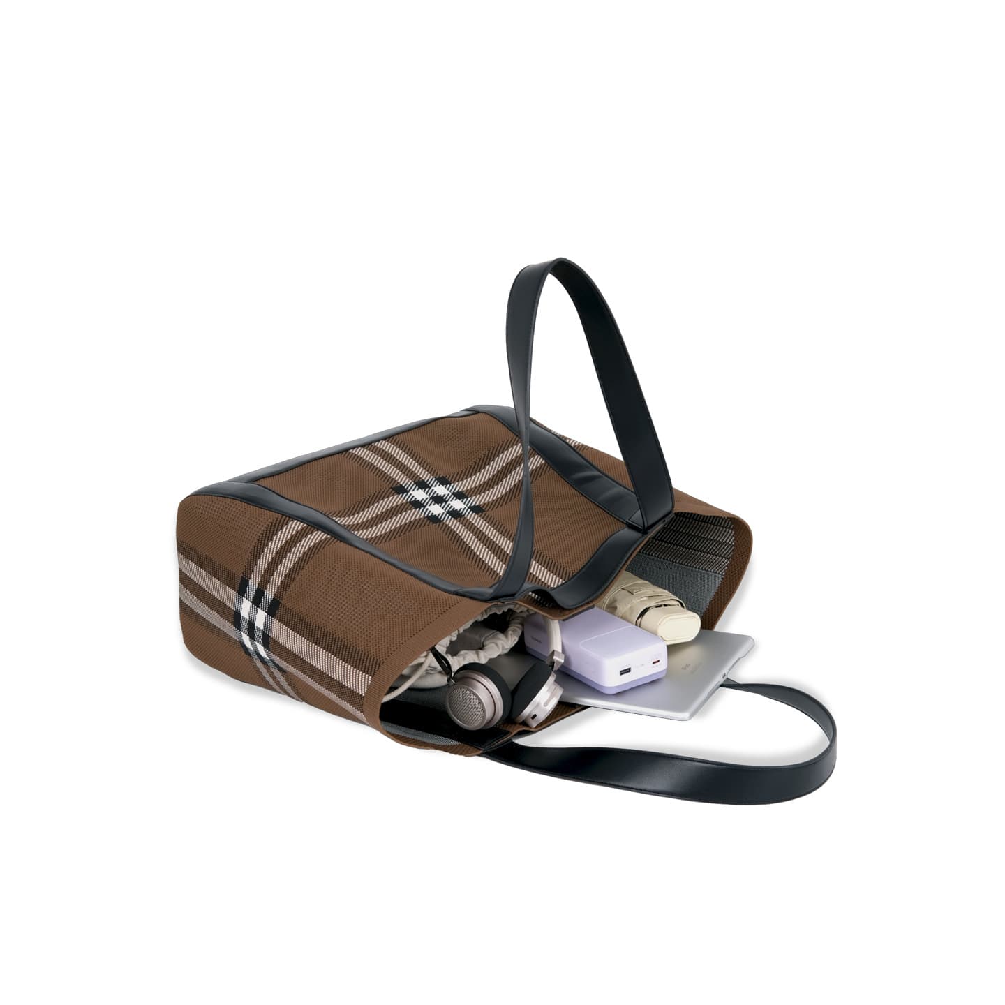 Vintage Plaid Shoulder Bag Women 2025 Fall Winter New Premium Texture Commuter Large Capacity Tote Bag Handbag