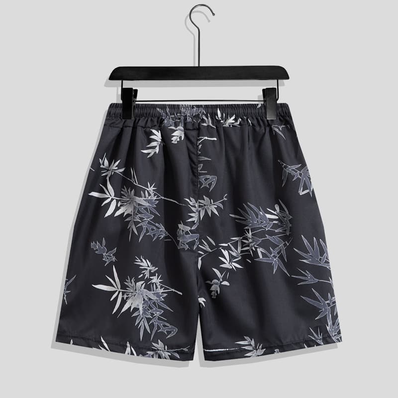 Thailand Travel Loose Plus Size Beach Shorts Men Quick Dry Five-Point Casual Shorts Sanya Island Vacation Shorts