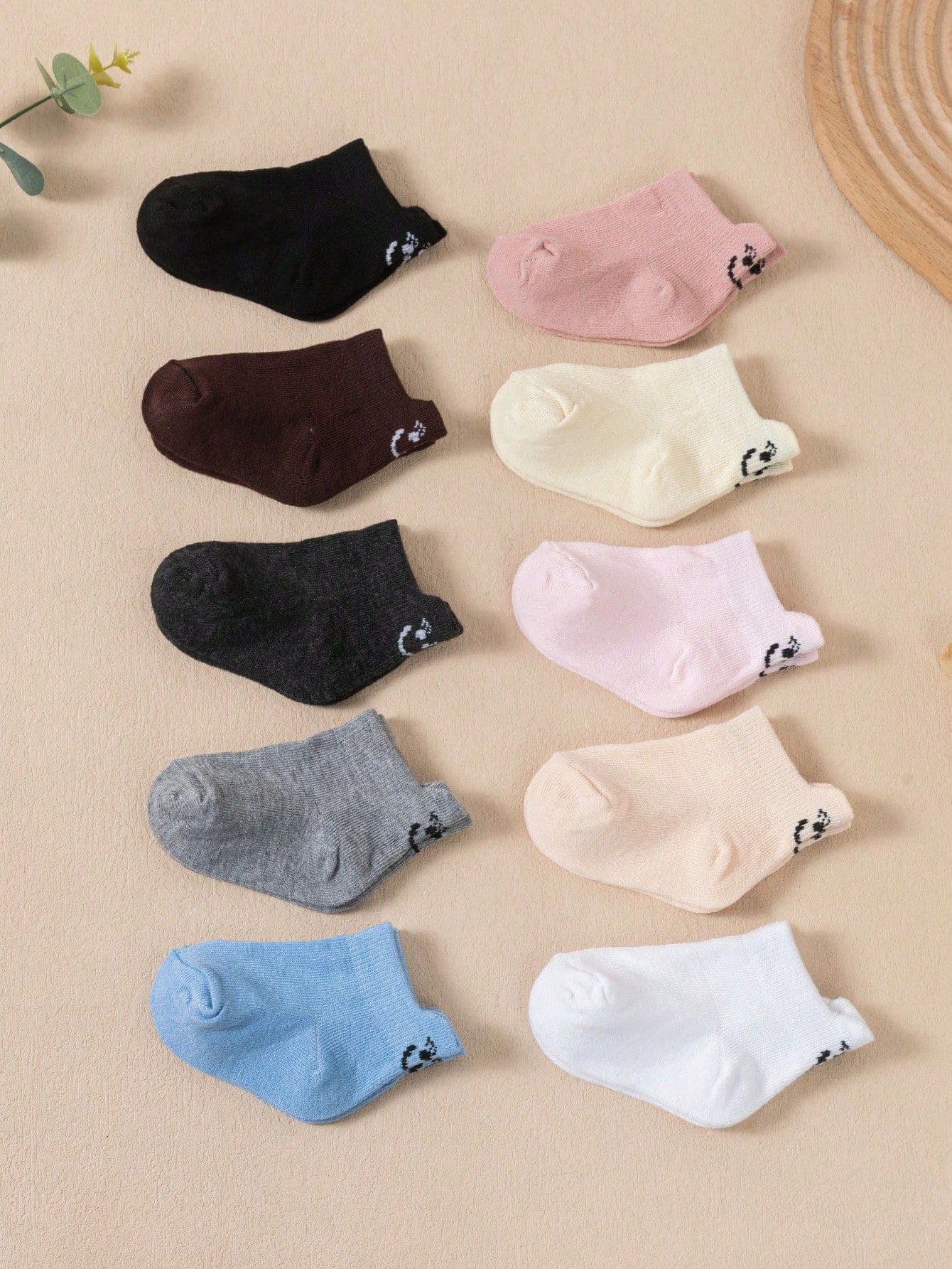 Short Socks Kids White Stripe Smiley Face Four-Season Short Tube Socks Breathable Sweat-Absorbing Baby Socks Newborn Socks