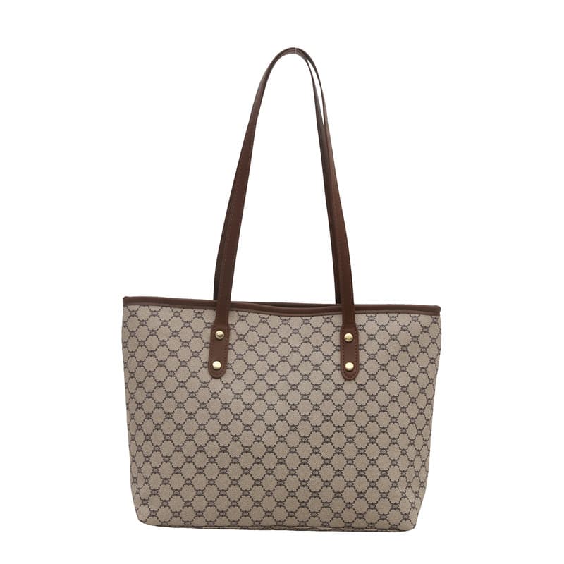 Commuter Personality Large Capacity Tote Bag for Women 2025 Spring New Trendy Niche Fashion Shoulder Bag Cross-Border Female