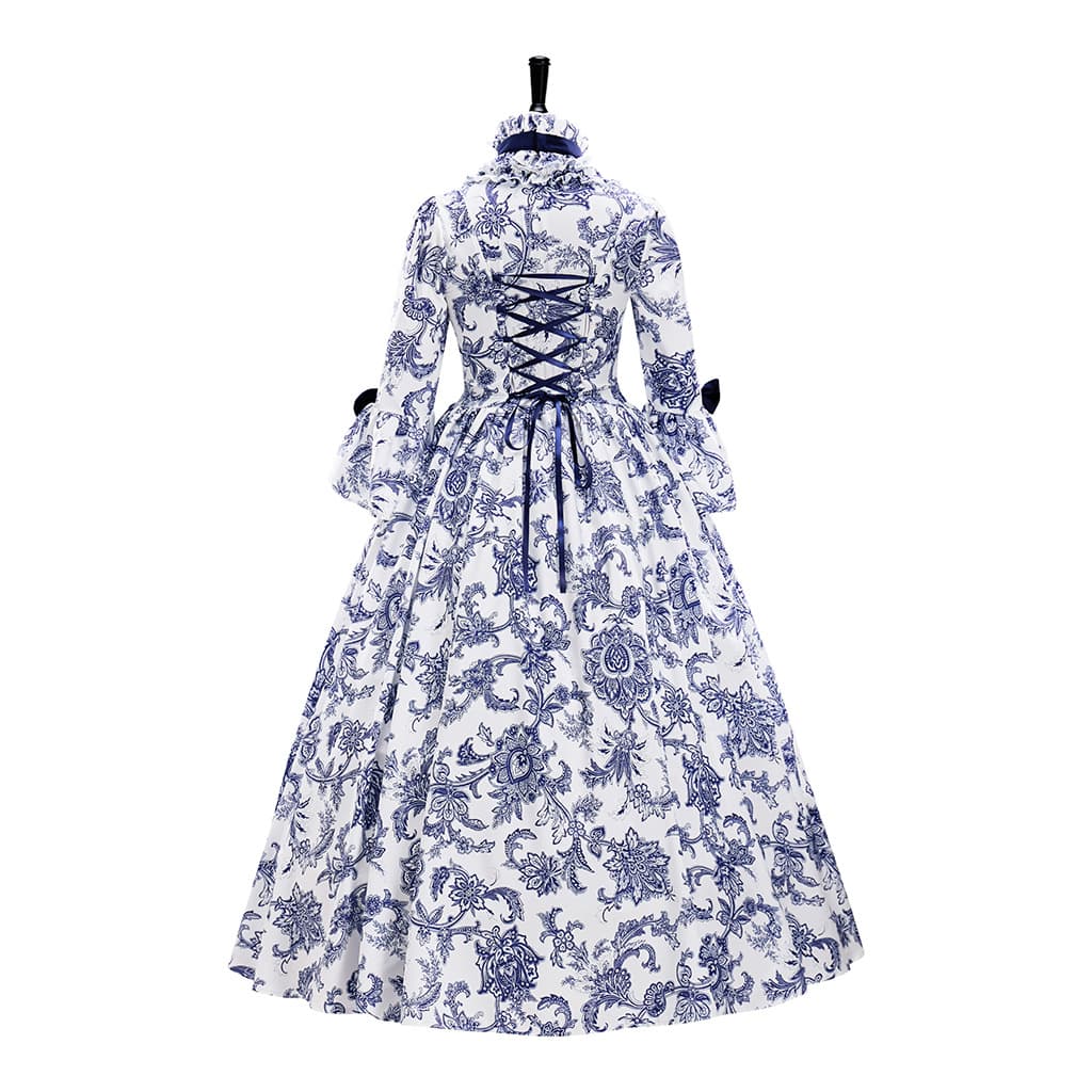 Spot Popular Medieval Victorian Palace Dress Renaissance Gothic Lolita Trumpet Sleeve Dress
