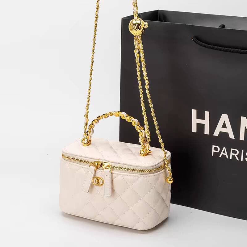 Xiaoxiang Style Bag Women 2025 New Fashion Genuine Leather Handbag Diamond Quilted Chain Bag Shoulder Handheld Crossbody Box Bag