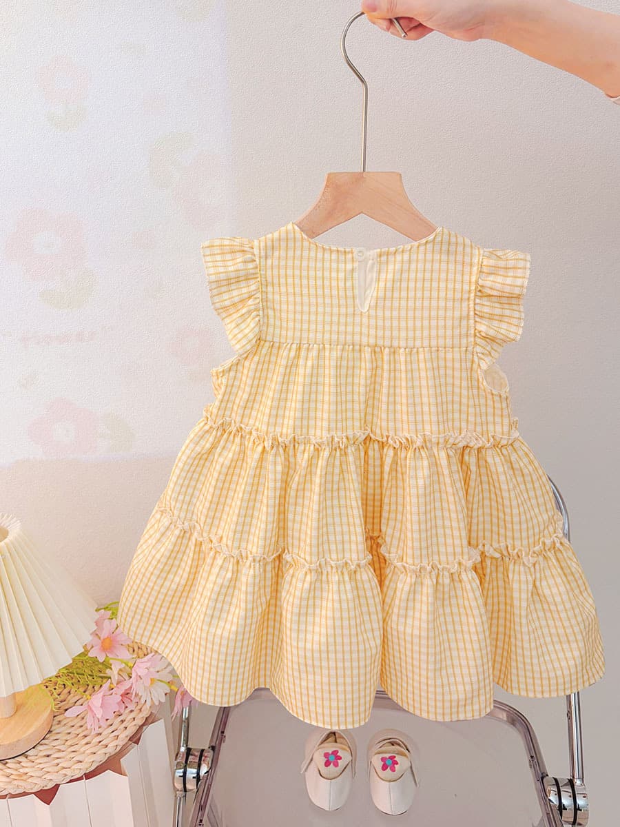 Girls Summer Floral Dress Tulle Princess New Fashion Toddler Dress