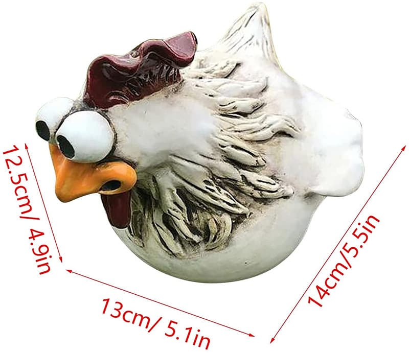 Cross-Border Pastoral Chicken Decorations Design Fence Courtyard Creative Ornaments Garden Fairy Tale Life Big-Eyed Chicken