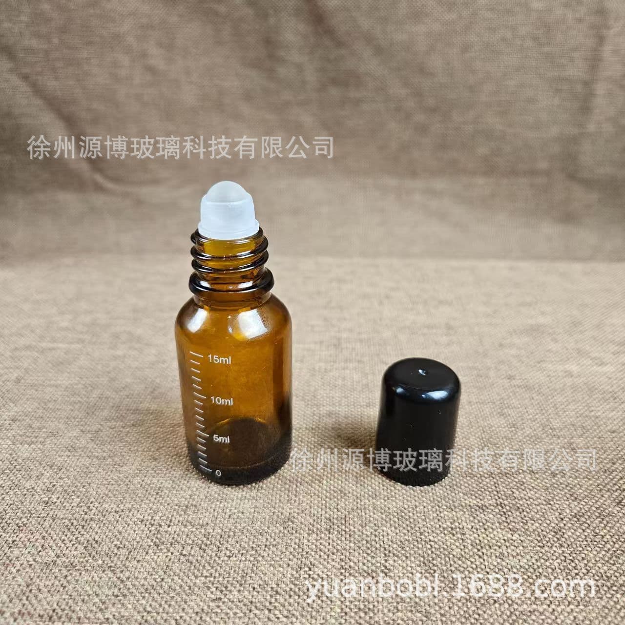 Roller Ball Dispenser Bottle Roll-on Applicator Medicine Wine Mosquito Repellent Liquid Bottle Light-proof Essential Oil Bottle Perfume Dispenser Glass Empty
