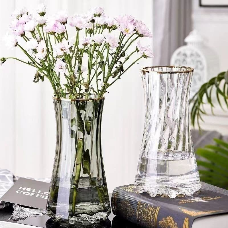 Glass Hydroponic Vase for Flower Arrangement Living Room Decoration