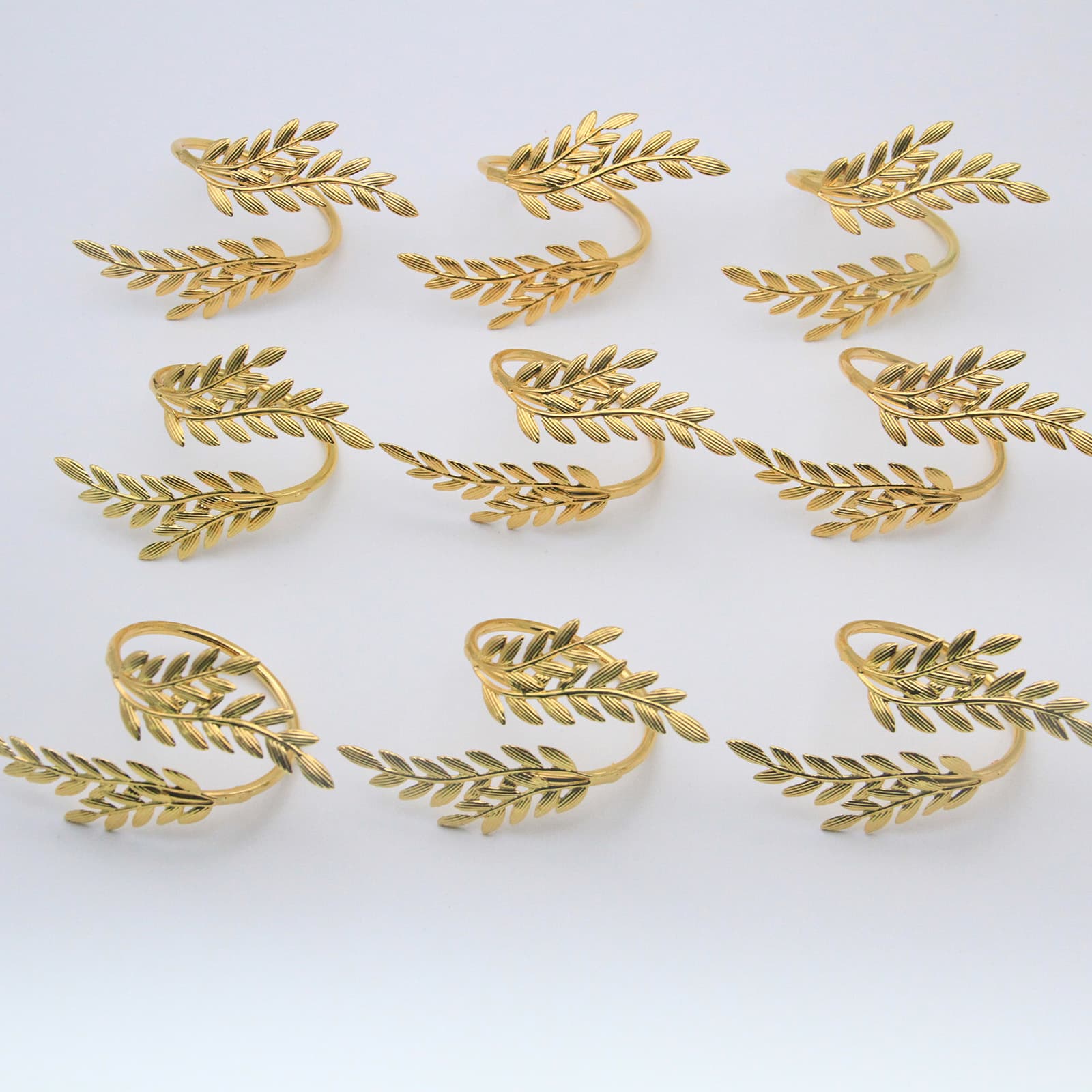 European and American best-selling napkin rings, harvest wheat napkin holders, for hotel Western restaurants, wedding table settings, napkin bands, in-stock wholesale