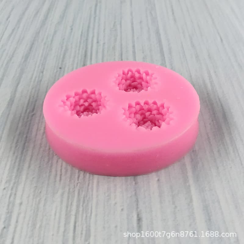 Factory Price Flower Cake Fondant Mold Pine Cone Flower Chrysanthemum Shape Liquid Silicone Mold Chocolate Mold