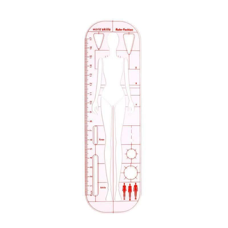 New Cross-Border Fashion Design Female Dynamic Template Ruler Human Figure Sketch Fashion Drawing Body Template Ruler
