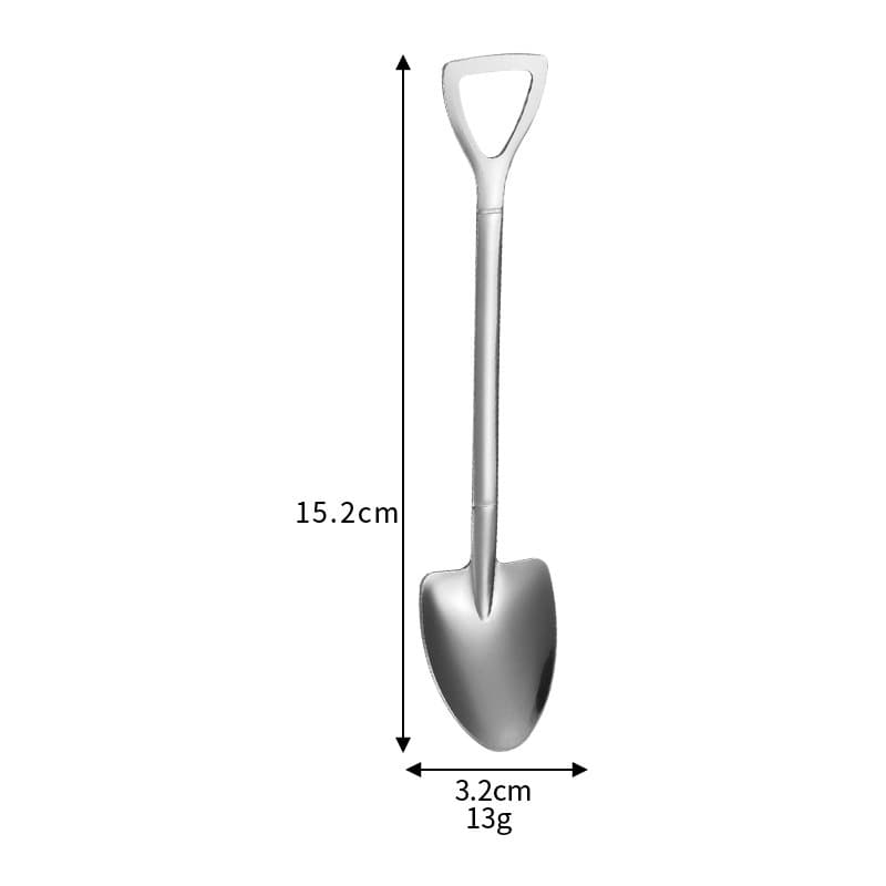 Stainless Steel Watermelon Spoon Shovel, Gold Dessert Spoon for Ice Cream