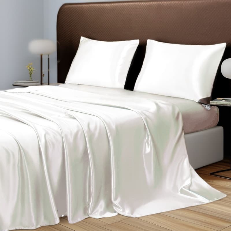 Cross-border export to Amazon USA: imitation silk satin duvet cover, fitted sheet, bed sheet, pillowcase, and duvet cover