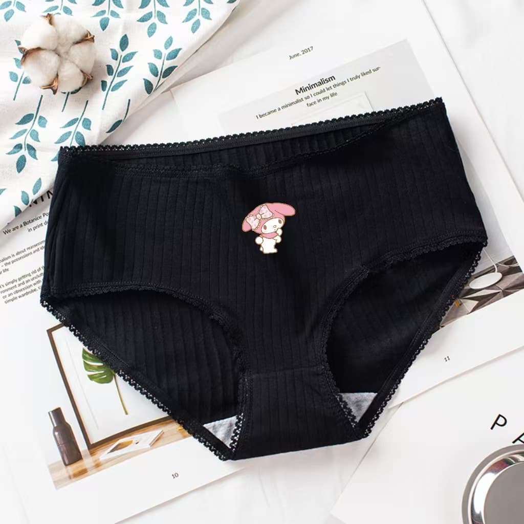 Factory Direct Pure Cotton Women's Panties, Mid-Rise, Breathable, Lace Trim, Teen Girls