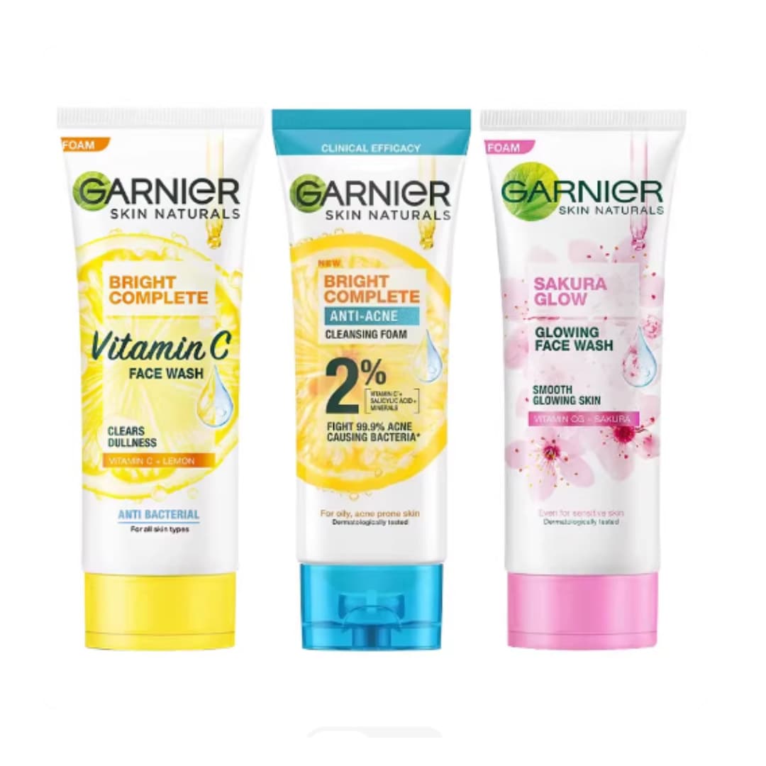 Garnier Facial Cleanser Deep Clean Oil Control Refreshing Whitening Face Care Gift Drop Shipping