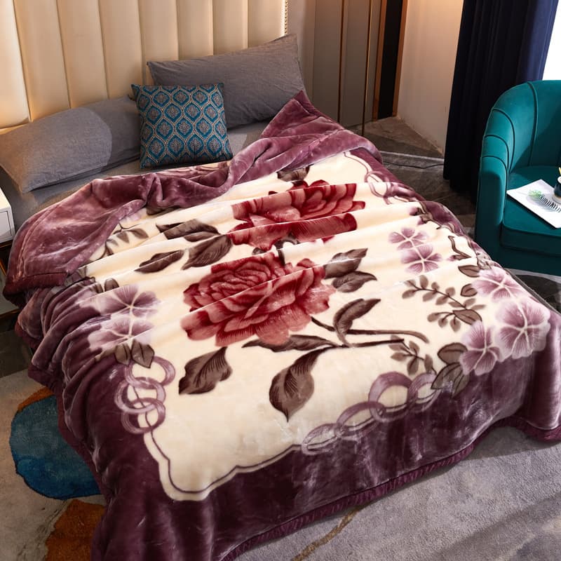 Winter Raschel Blanket Double Thick Warm Thick Blanket Cover Blanket Cover Sofa Blanket Blanket Gift Wholesale