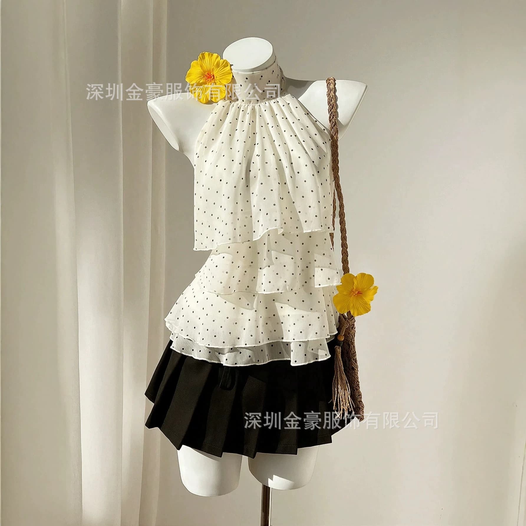 Women's Summer Multi-Color Design Fresh Sweet Girl Style Casual Travel Daily Polka Dot Vest