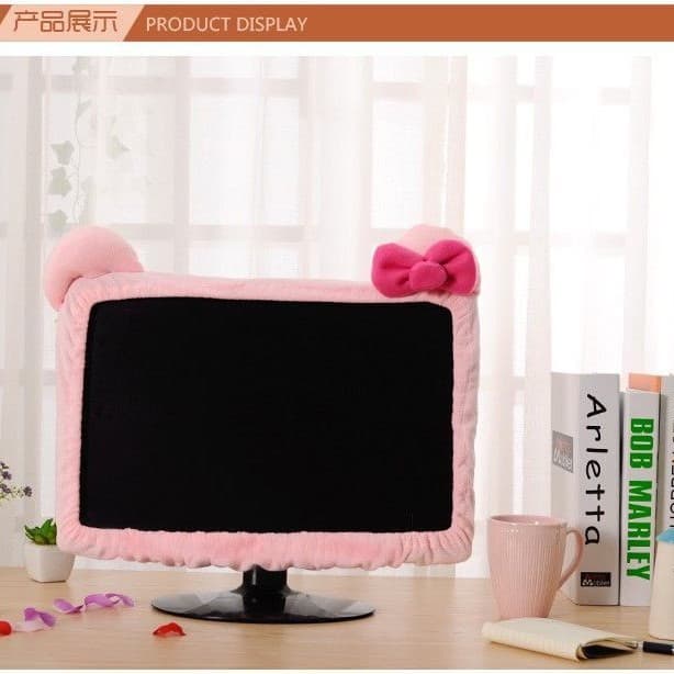 Cute and girly cartoon 14-32 inch dust cover monitor cover computer desktop laptop dust cover