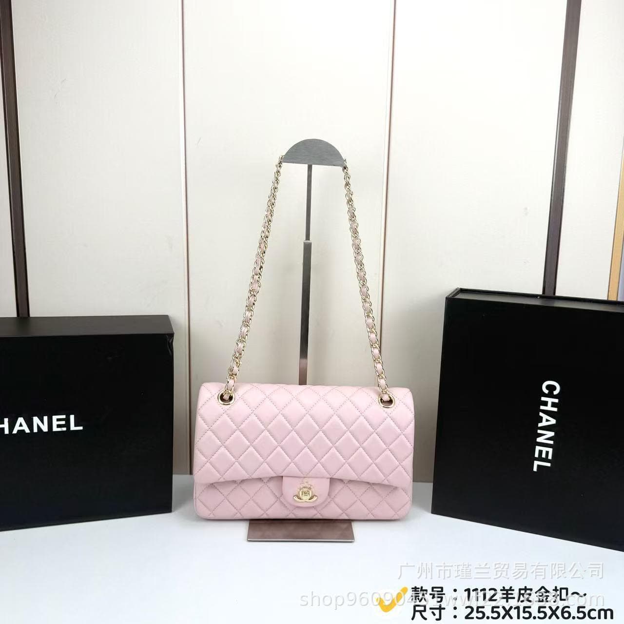 2026 New Chanel-Style Caviar Chain Bag for Women, High-End Shoulder/Crossbody Bag, Classic Quilted Pattern, Versatile for Commuting