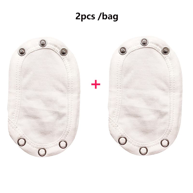 2-Pack Baby Bodysuit Extender, Cotton Crotch Extension for Onesies