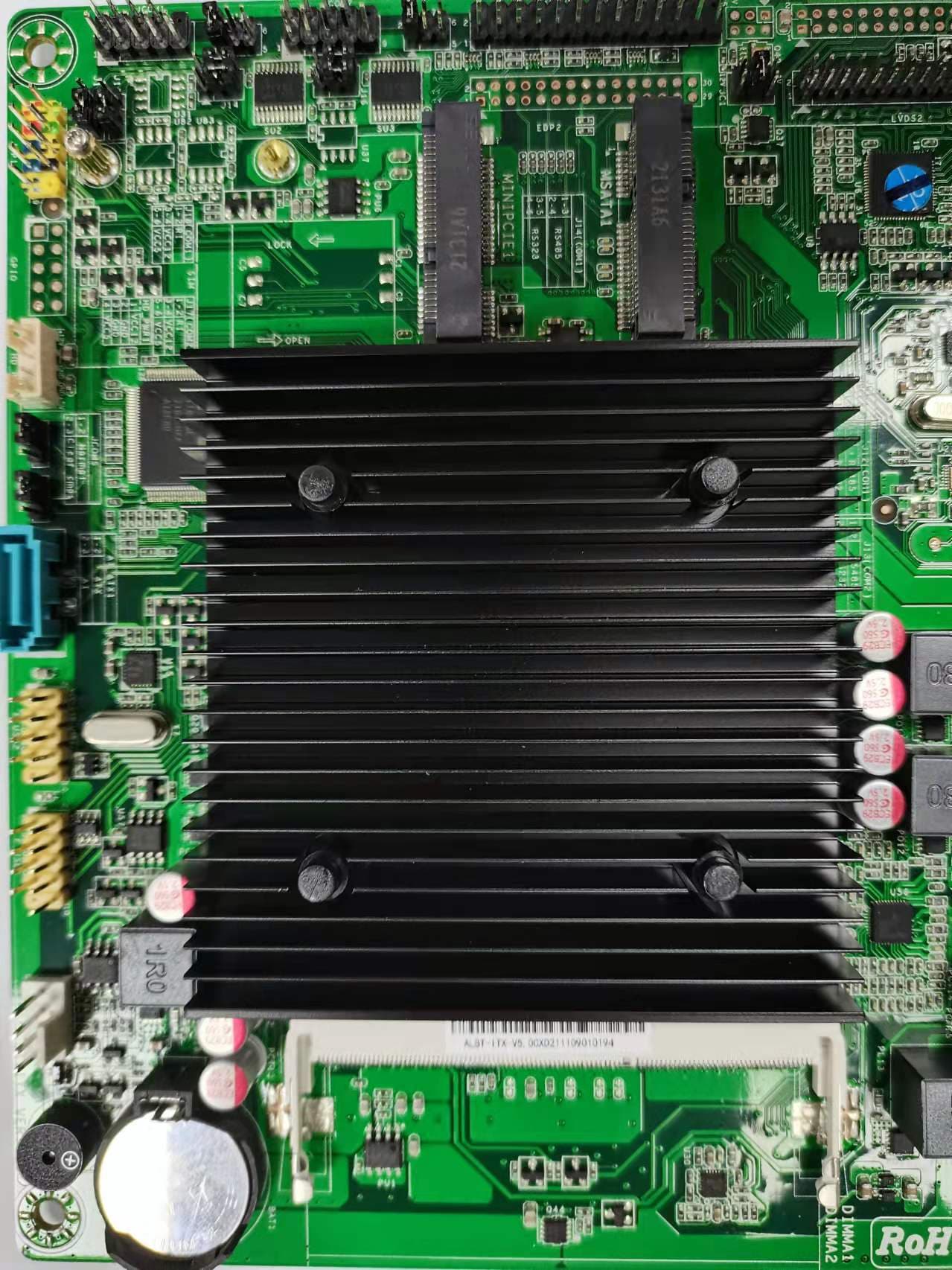 Brand new J1800 industrial motherboard (single network) running Windows 7, 8, and 10.