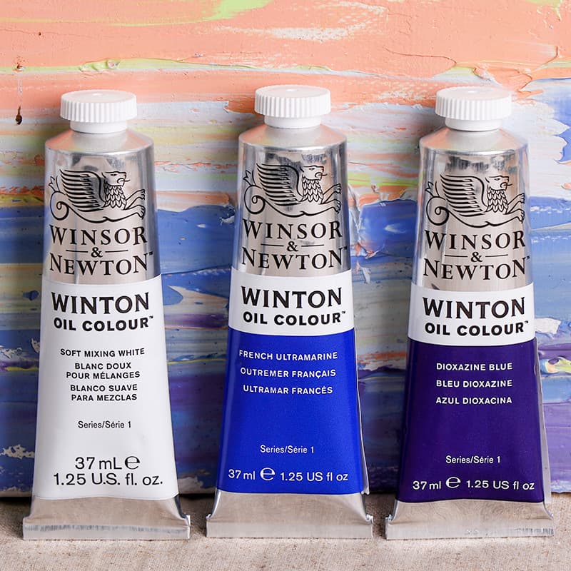 Winsor & Newton original imported Winsor & Newton oil paints, 37ml/200ml aluminum tube single set for students.