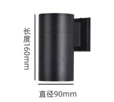 E27 Lamp Holder Outdoor Wall Light with Dual Aluminum Tube Heads for up and down Lighting, Gu10/E26 Screw Base Wall Light, Cross-Border
