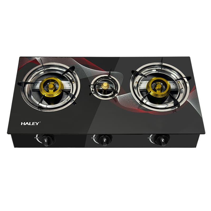 HALEY Cross-Border Glass Explosion-Proof Dual Flame High-Power Household LPG Gas Stove