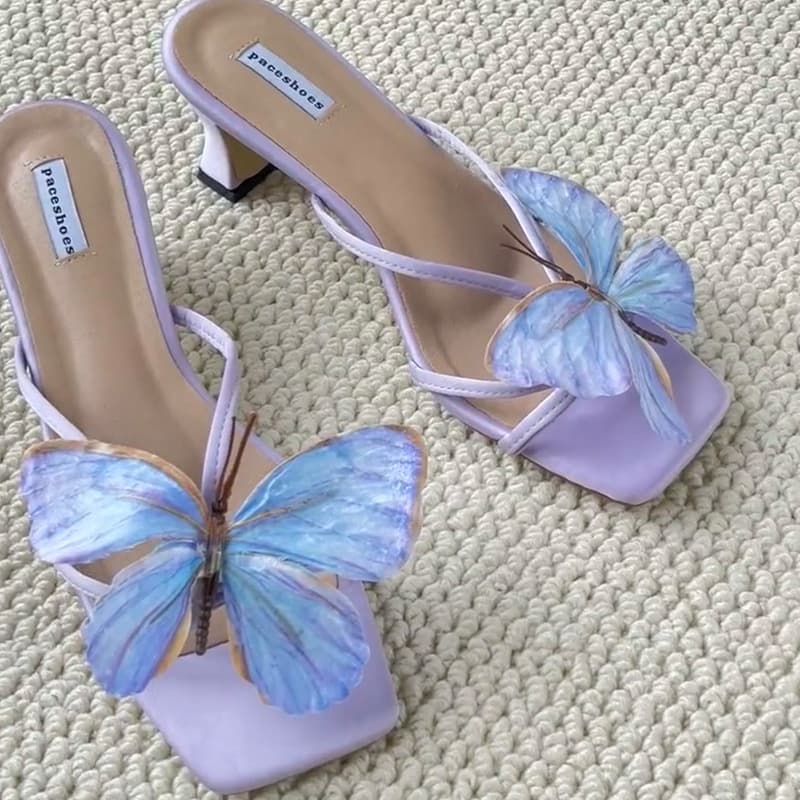 Bohemian Resort Style Fairy Butterfly Flower Shoe Clips, Phalaenopsis Shoe Decorations for Sandals, Women's Beach Shoe Accessories