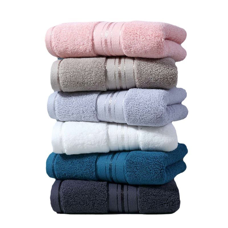 Factory wholesale pure cotton towel, all-cotton hotel adult face towel, thickened 140g, absorbent, drop shipping for cleansing
