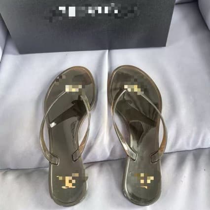 New cross-border European and American style butterfly knot flip-flops, summer outdoor beach transparent slippers, casual and fashionable flat sandals