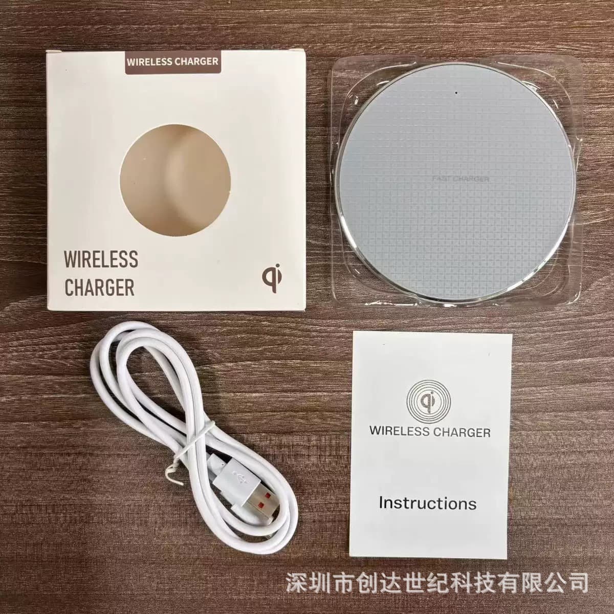 Factory Wholesale Wireless Charger Plastic Grid 10W Fast Charging K8 Mobile Phone Wireless Charger Gift Portable