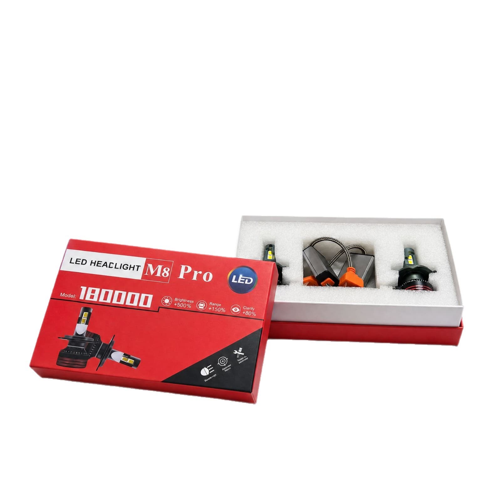 Digital Products Auto Parts Light Gift Box Inner Tray Set Custom Charger Packaging White Cardboard Box Small Batch Custom