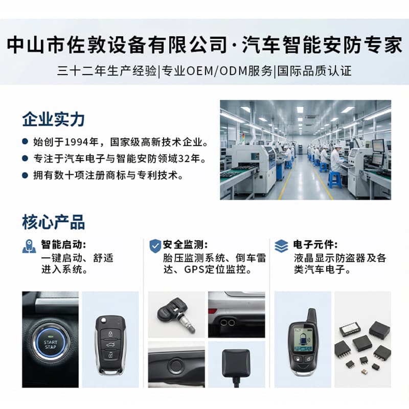 Motorcycle anti-theft device with two-way LCD display, remote one-button start, remote alarm, 12V anti-theft system