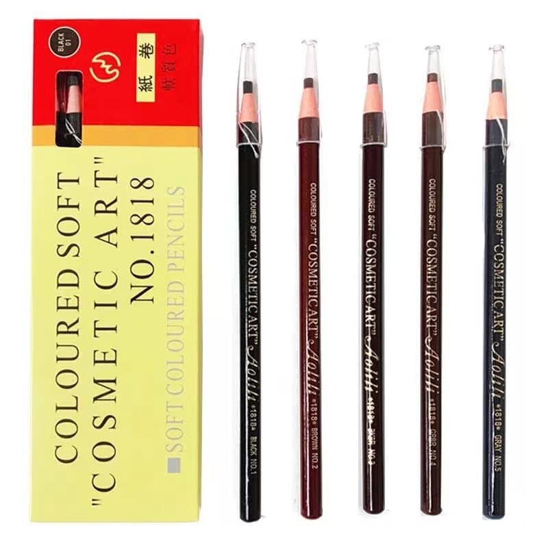 Cross-border Hot Selling 1818 Eyebrow Pencil Waterproof Sweat-proof Long-lasting Non-smudge Beginner-friendly One-stroke Eyebrow Powder Peel-off Eyebrow Pencil