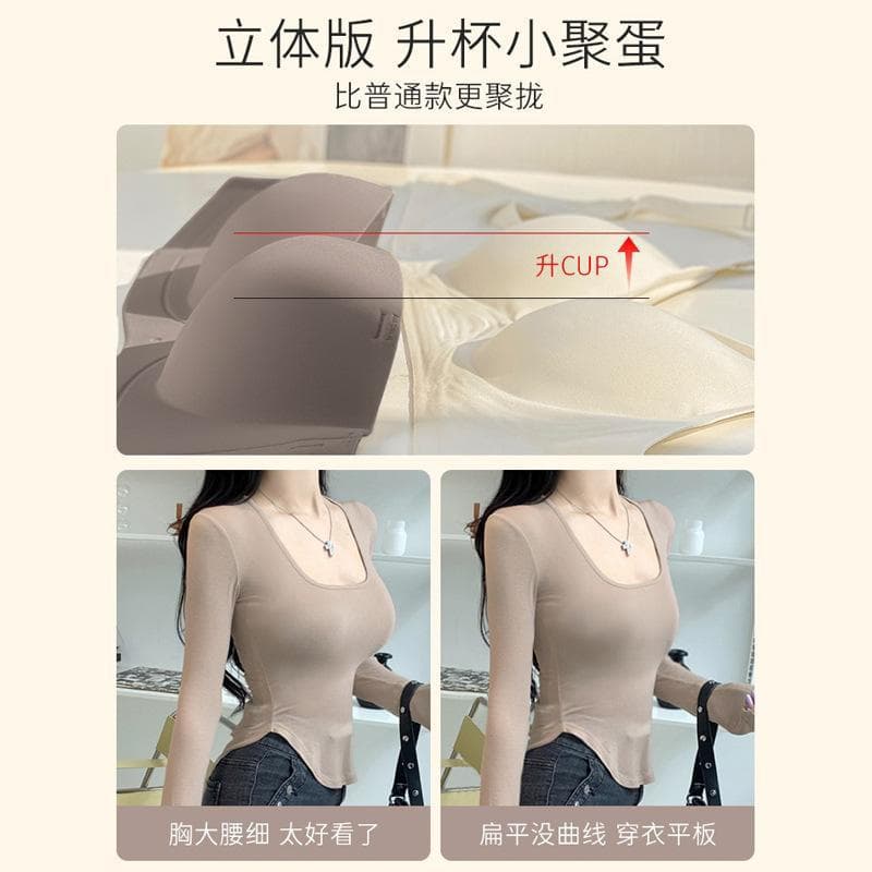 Strapless Bra for Small Busts, No Underwire, Half-Cup Bra for Gathering Side Breasts, Push-Up Bra