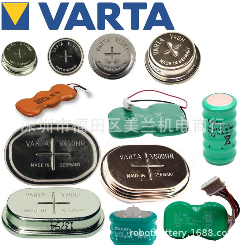 VARTA NiMH Button Cell 1.2V 2.4V 3.6V 4.8V 7.2V 600mAh Battery