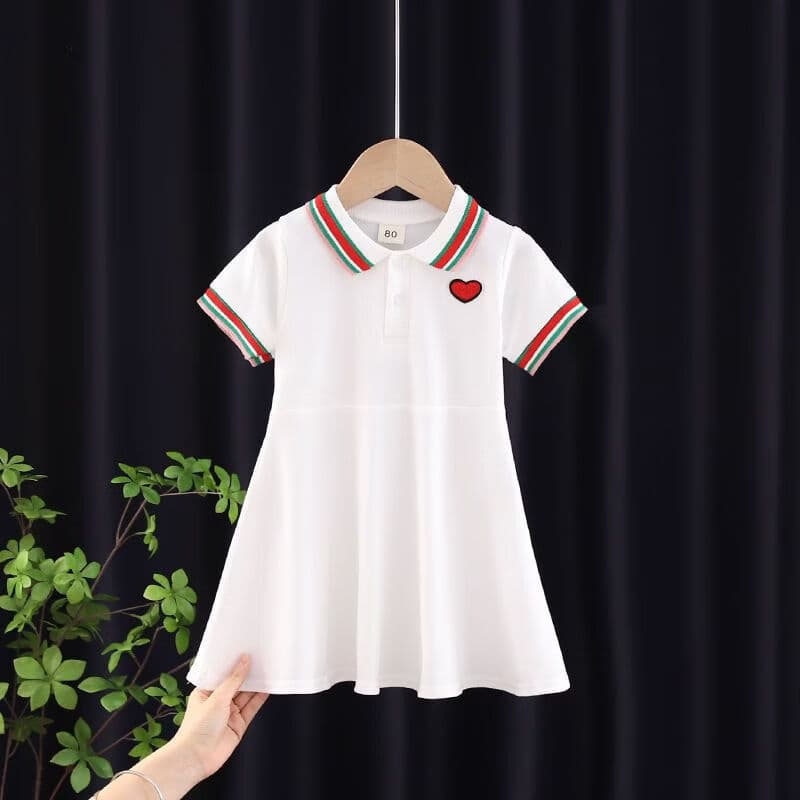 Girls Summer Short Sleeve Dress Casual Baby Toddler Dress