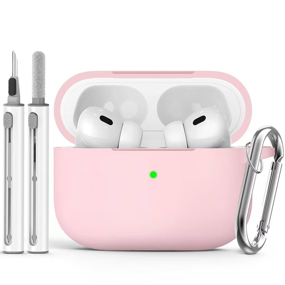 Suitable for 2025 Apple AirPods Pro3 Protective Case Silicone One-Piece Pure Color Bluetooth Headset Protective Case